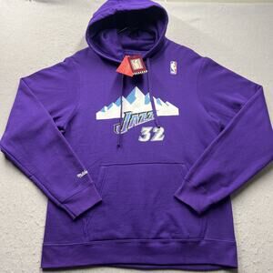 Utah‎ Jazz Mitchell & Ness Hardwood Classics Karl Malone Medium NBA Hoodie